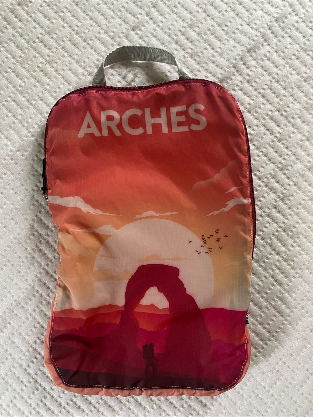 Arches Sunset Arch Travel Pouch - Red, Orange, Pink